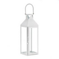 White Manhattan Candle Lantern